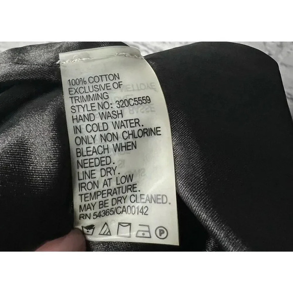 NWT Peter Nygard black sheath eyelet sleeveless dress, size 14p. - Picture 7 of 9